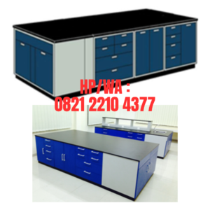 Island Bench Polos (Meja Lab Ruangan Tengah)