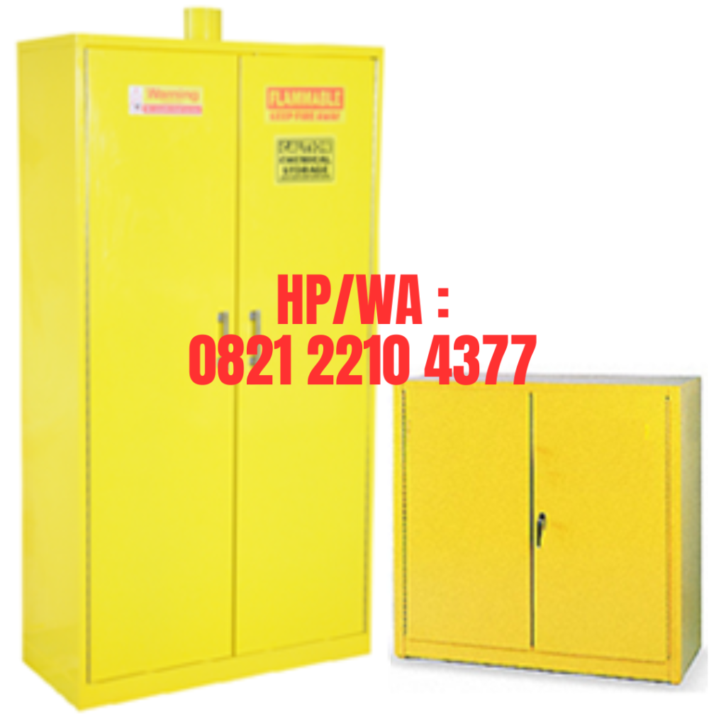 Steel Chemical Storage Cabinet, 2 Doors (Hazardous Material)