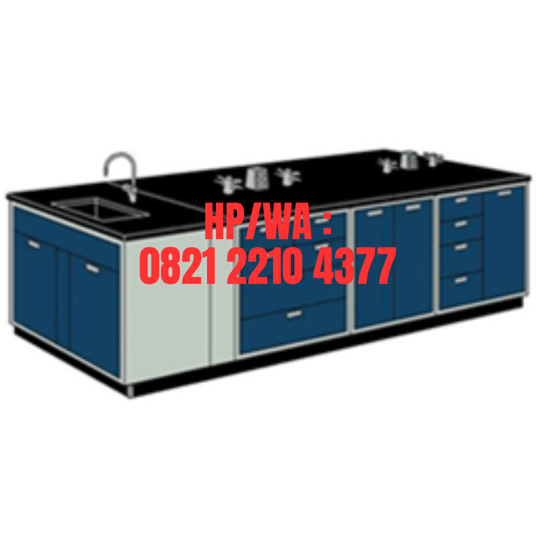 Island Bench dengan Sink (Meja Lab Ruangan Tengah)